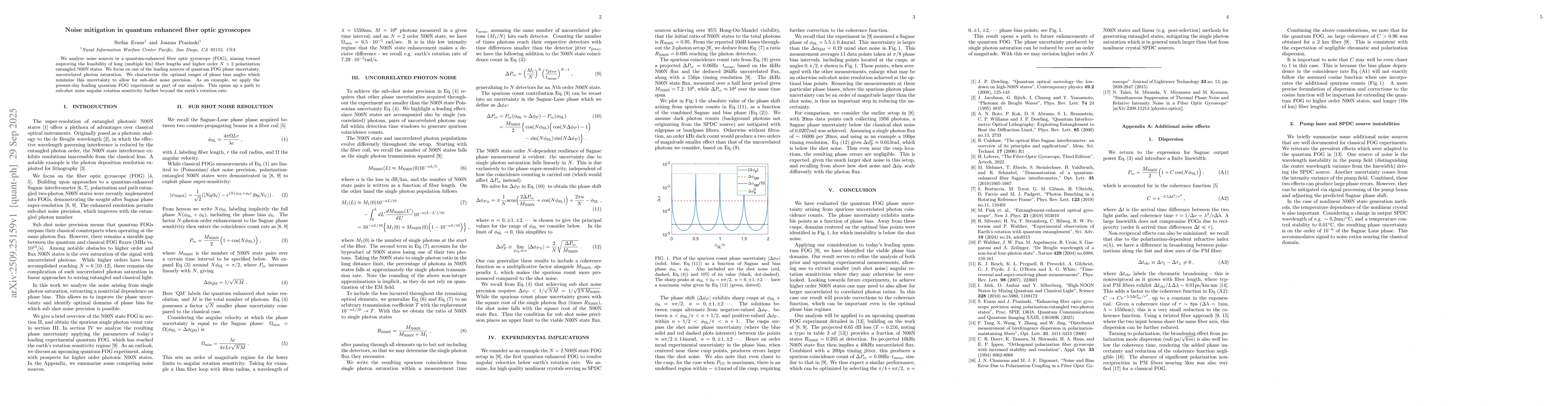 Thumbnail for Noise mitigation in quantum enhanced fiber optic gyroscopes