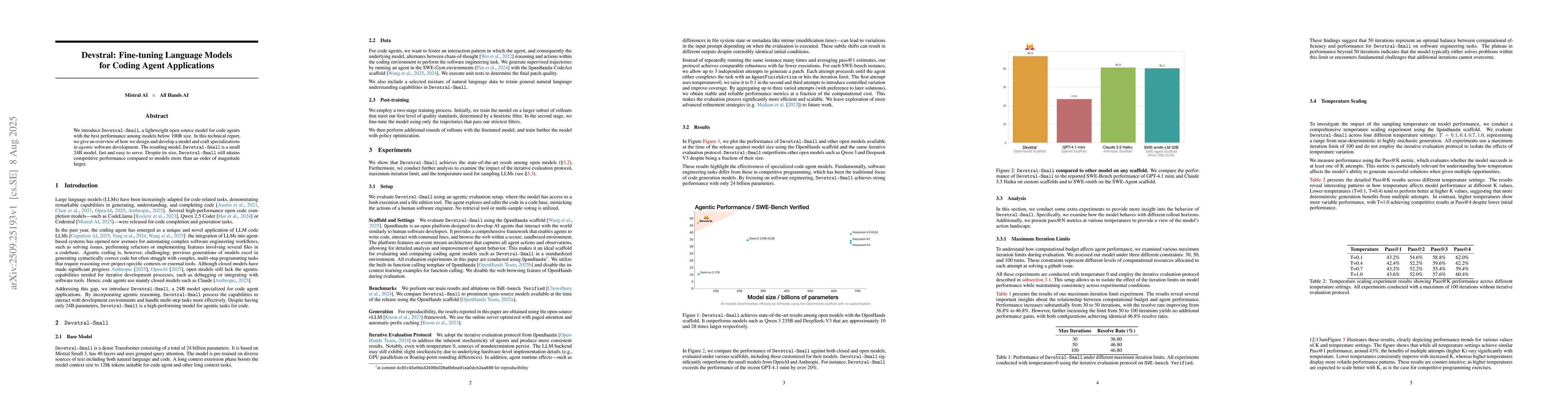 Thumbnail for Devstral: Fine-tuning Language Models for Coding Agent Applications
