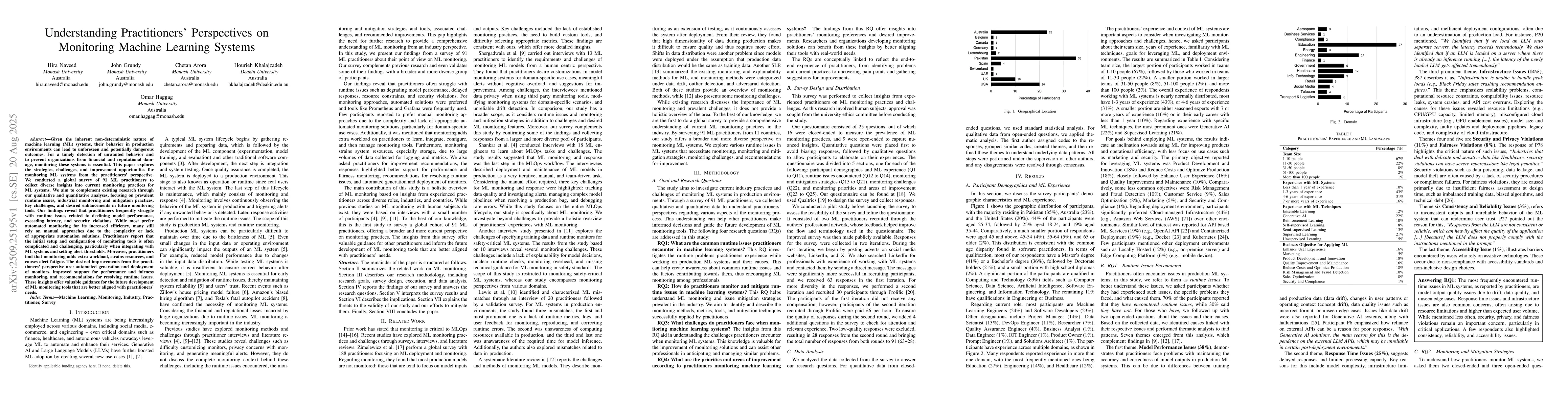 Thumbnail for Understanding Practitioners Perspectives on Monitoring Machine Learning
  Systems