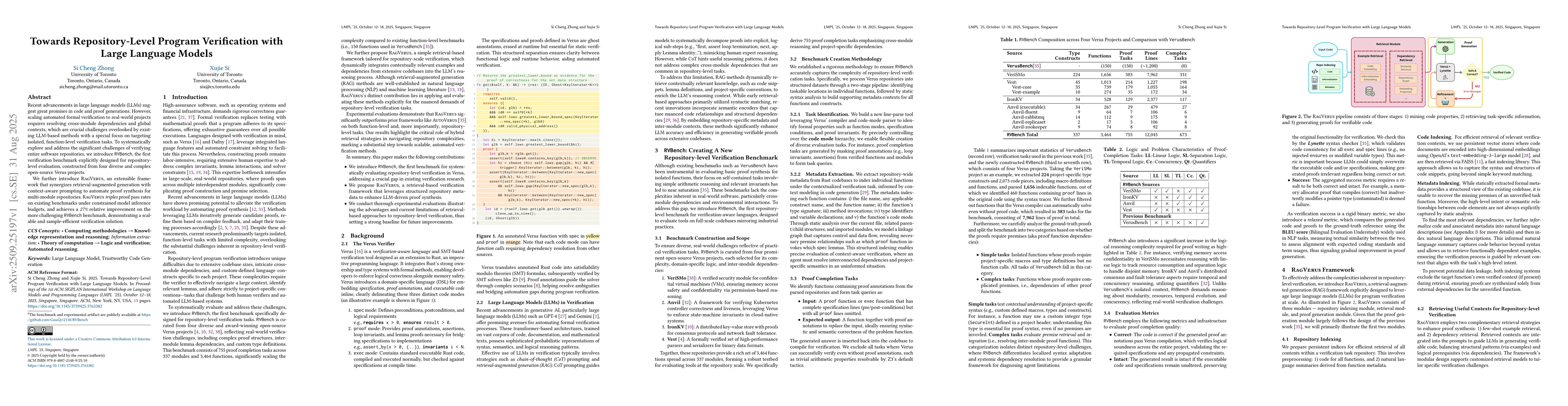 Thumbnail for Towards Repository-Level Program Verification with Large Language Models