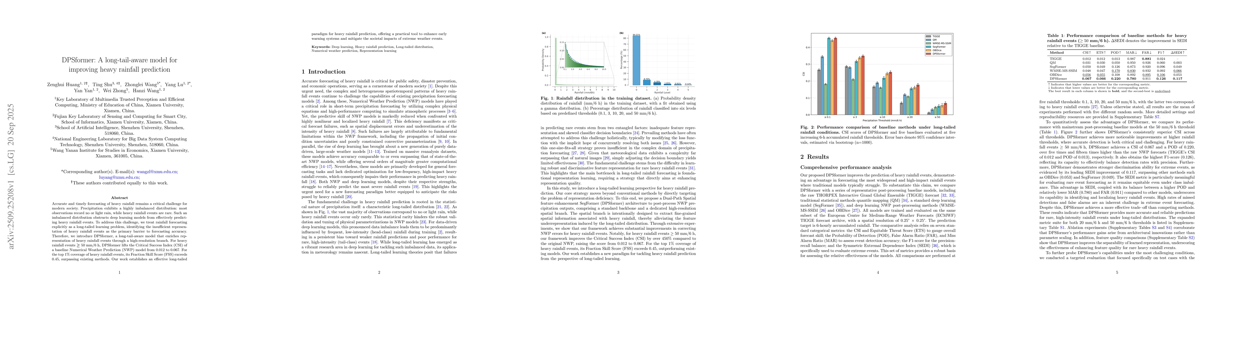 Thumbnail for DPSformer: A long-tail-aware model for improving heavy rainfall
  prediction
