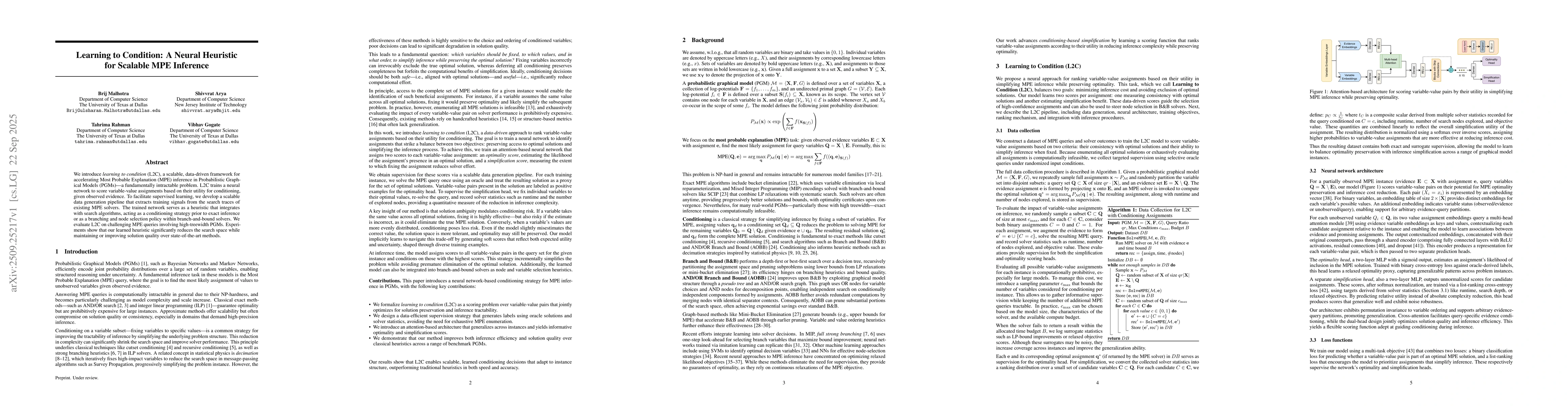 Thumbnail for Learning to Condition: A Neural Heuristic for Scalable MPE Inference