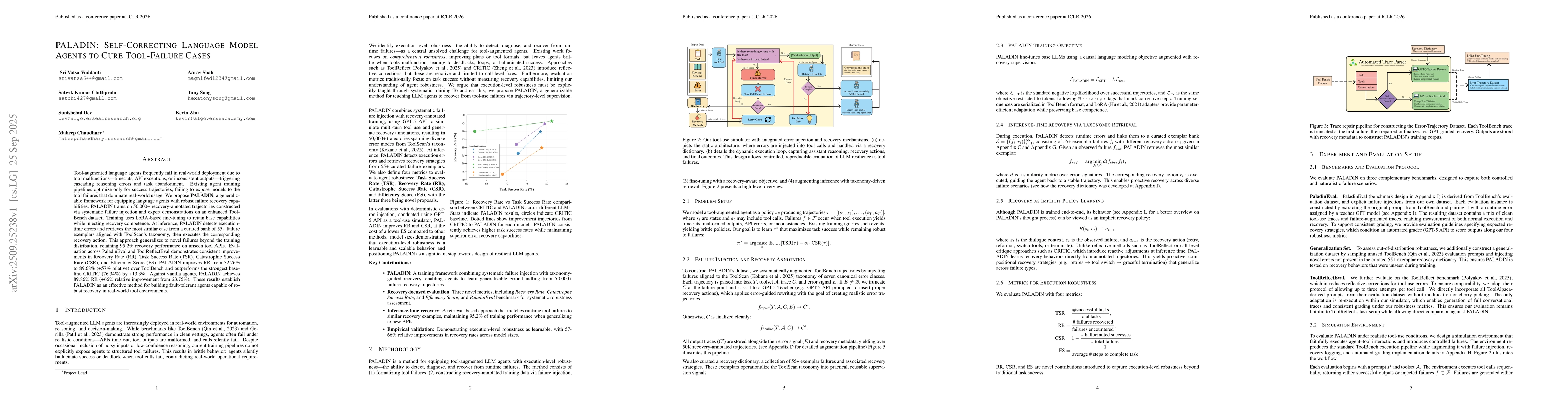 Thumbnail for PALADIN: Self-Correcting Language Model Agents to Cure Tool-Failure
  Cases