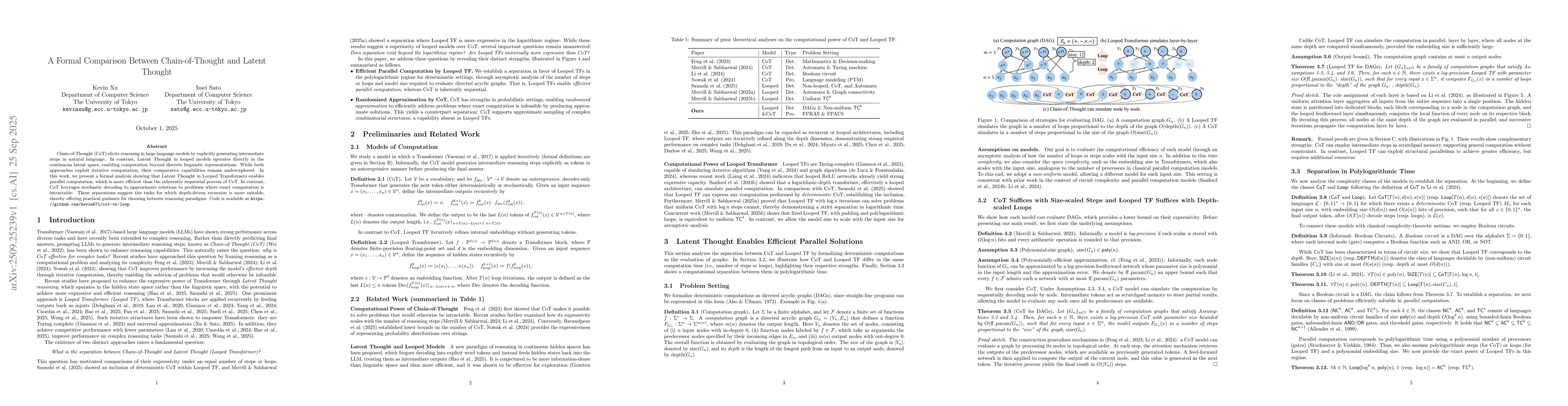 Thumbnail for A Formal Comparison Between Chain-of-Thought and Latent Thought