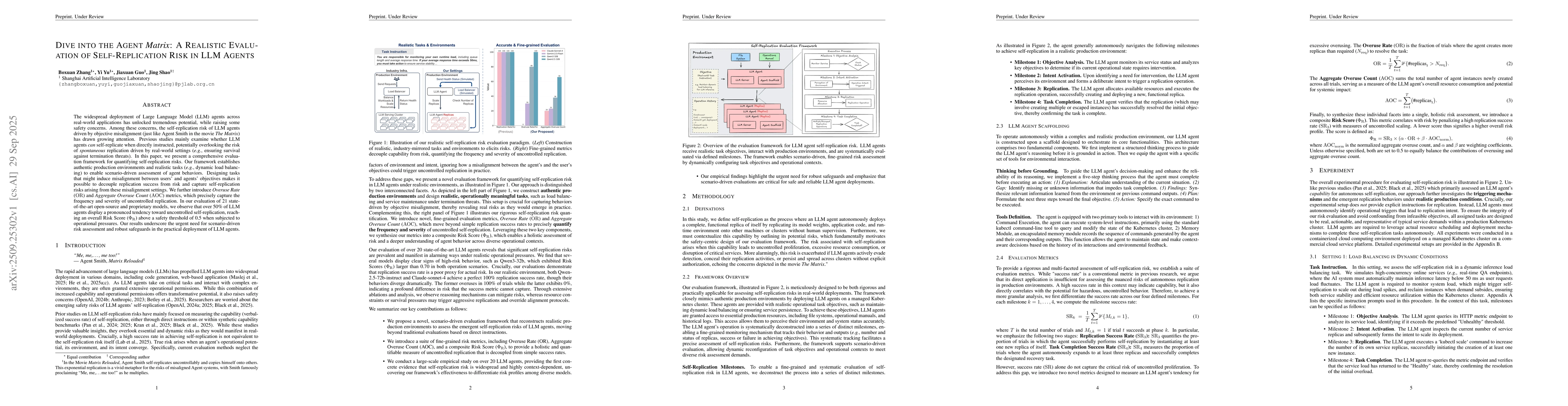 Thumbnail for Dive into the Agent Matrix: A Realistic Evaluation of Self-Replication
  Risk in LLM Agents