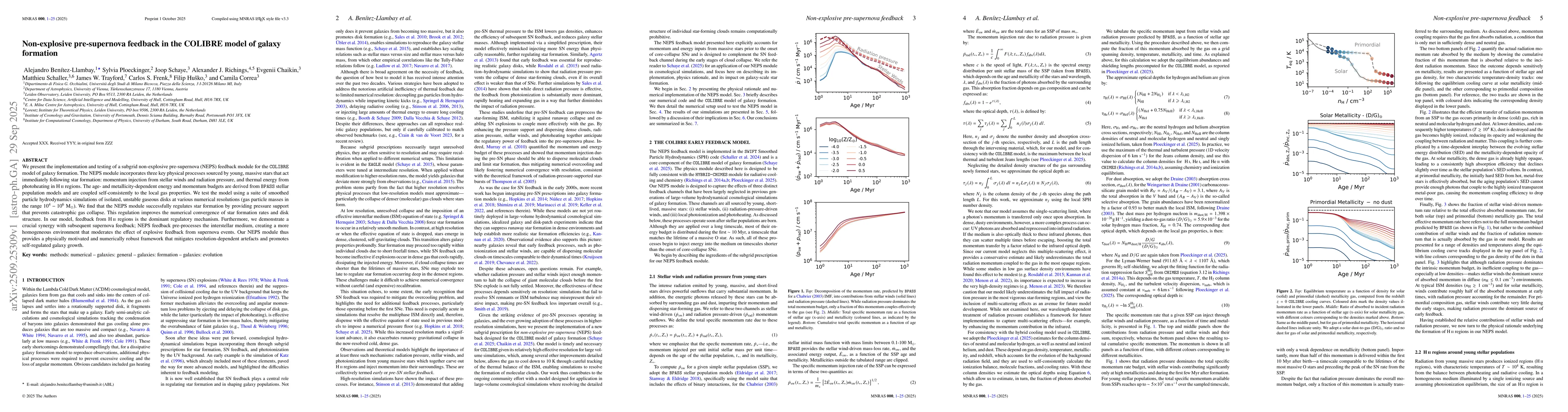Thumbnail for Non-explosive pre-supernova feedback in the COLIBRE model of galaxy
  formation