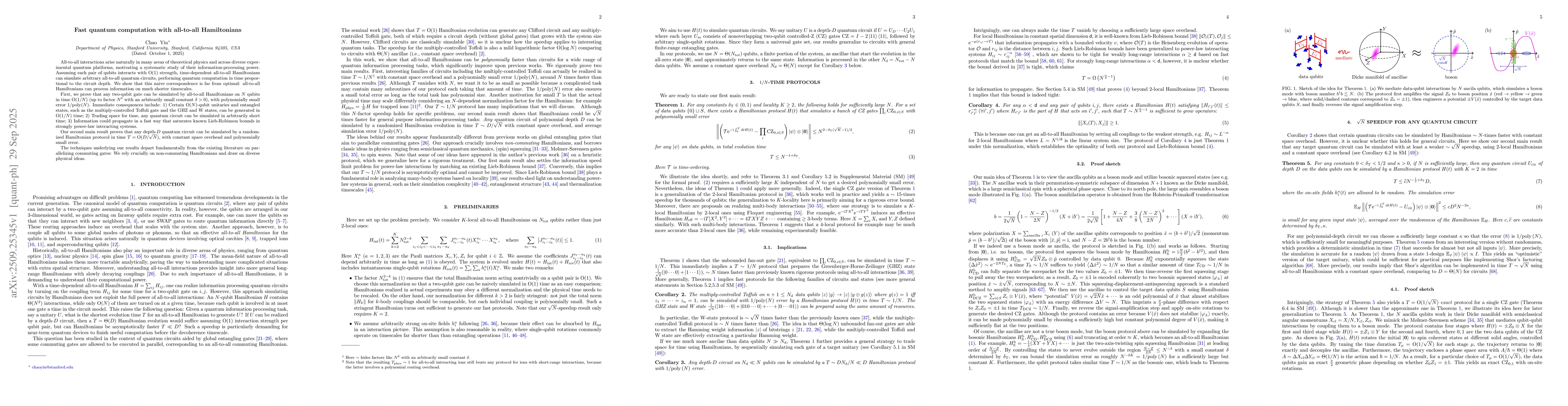 Thumbnail for Fast quantum computation with all-to-all Hamiltonians