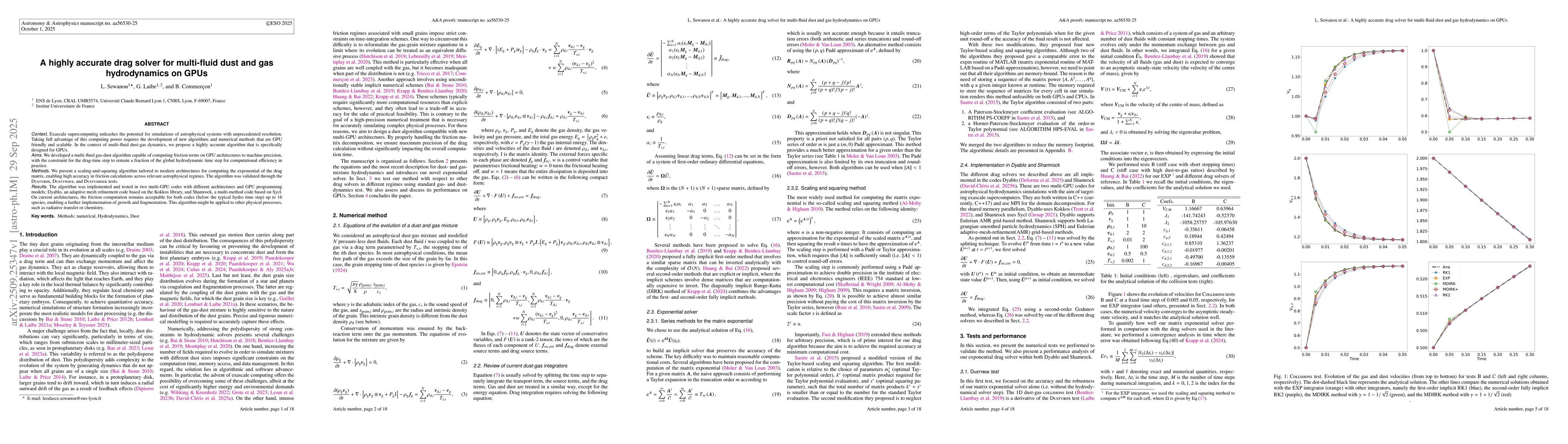 Thumbnail for A highly accurate drag solver for multi-fluid dust and gas hydrodynamics
  on GPUs