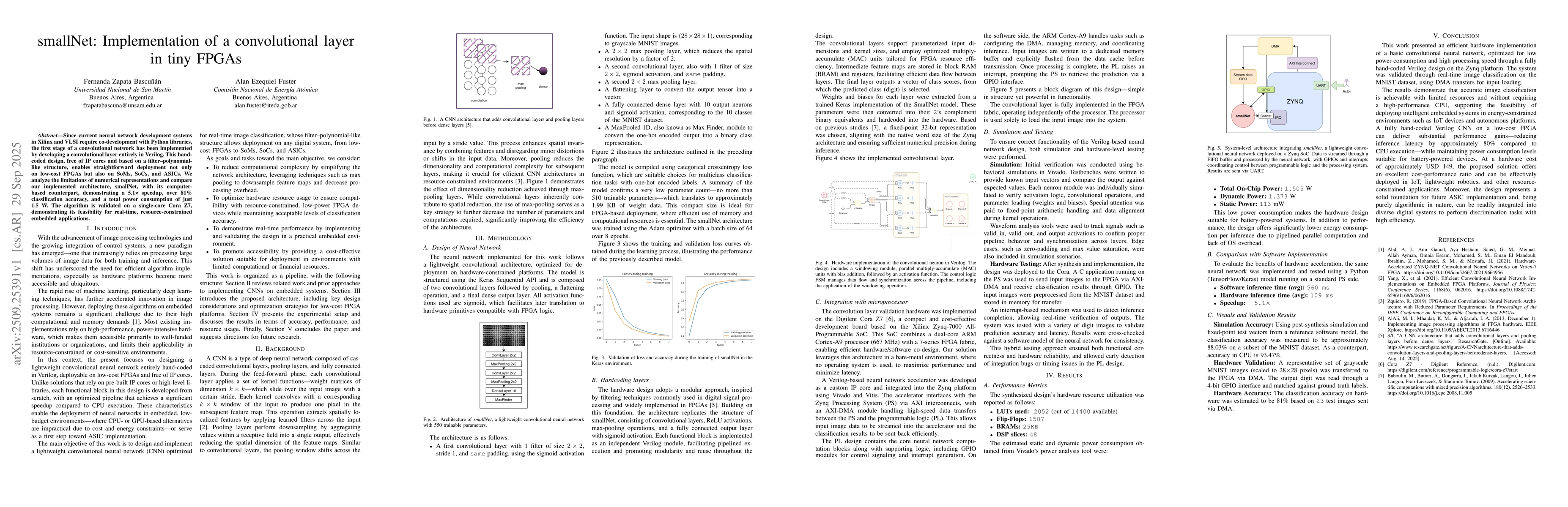 Thumbnail for smallNet: Implementation of a convolutional layer in tiny FPGAs