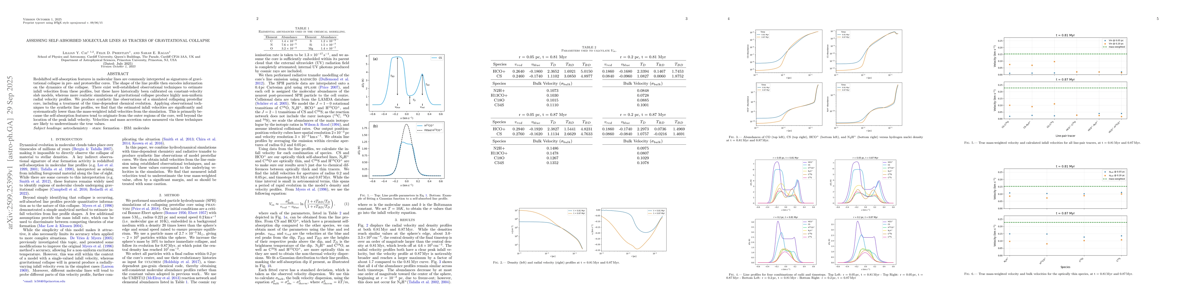 Thumbnail for Assessing Self-Absorbed Molecular Lines as Tracers of Gravitational
  Collapse