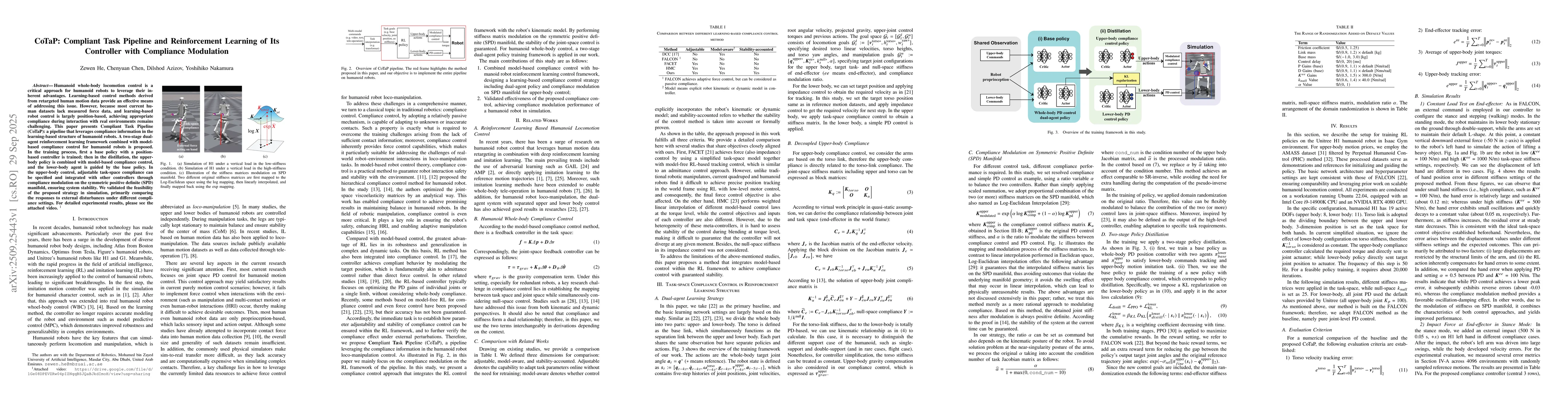 Thumbnail for CoTaP: Compliant Task Pipeline and Reinforcement Learning of Its
  Controller with Compliance Modulation