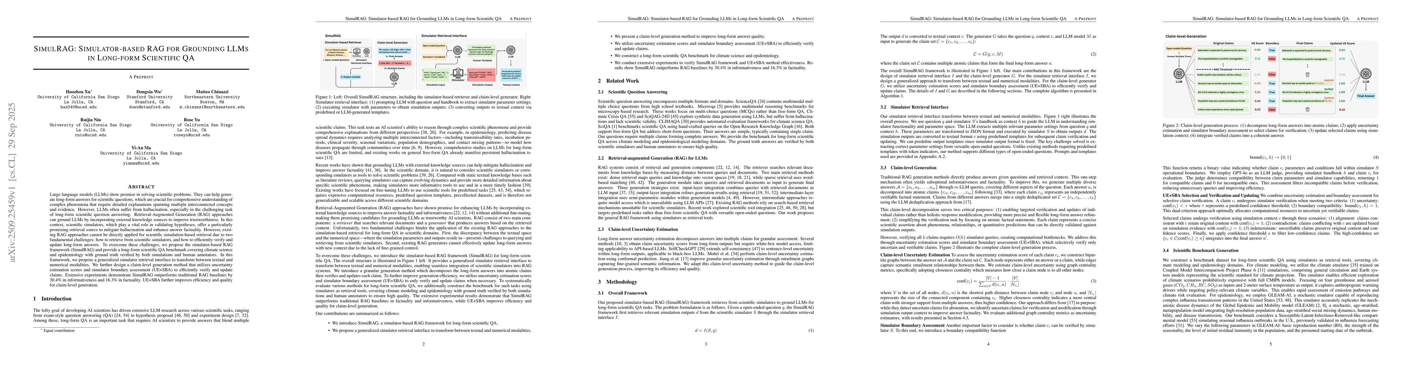 Thumbnail for SimulRAG: Simulator-based RAG for Grounding LLMs in Long-form Scientific
  QA