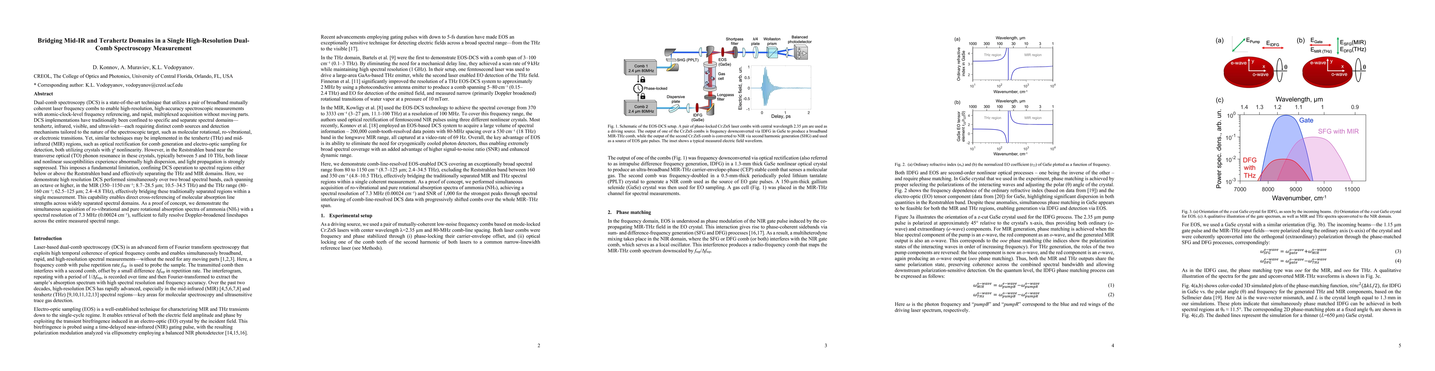 Thumbnail for Bridging Mid-IR and Terahertz Domains in a Single High-Resolution
  Dual-Comb Spectroscopy Measurement