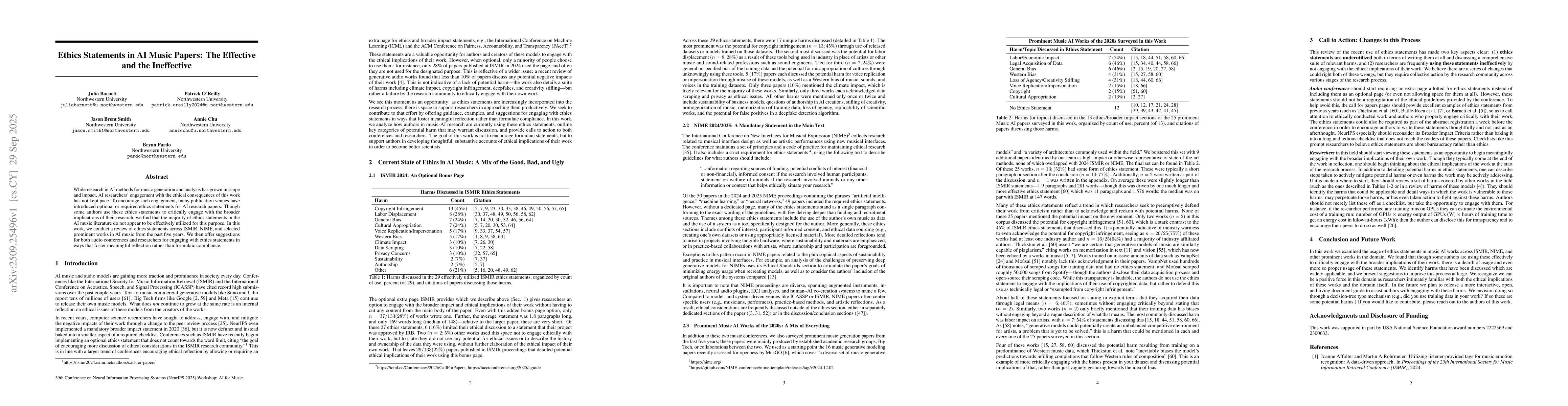 Thumbnail for Ethics Statements in AI Music Papers: The Effective and the Ineffective