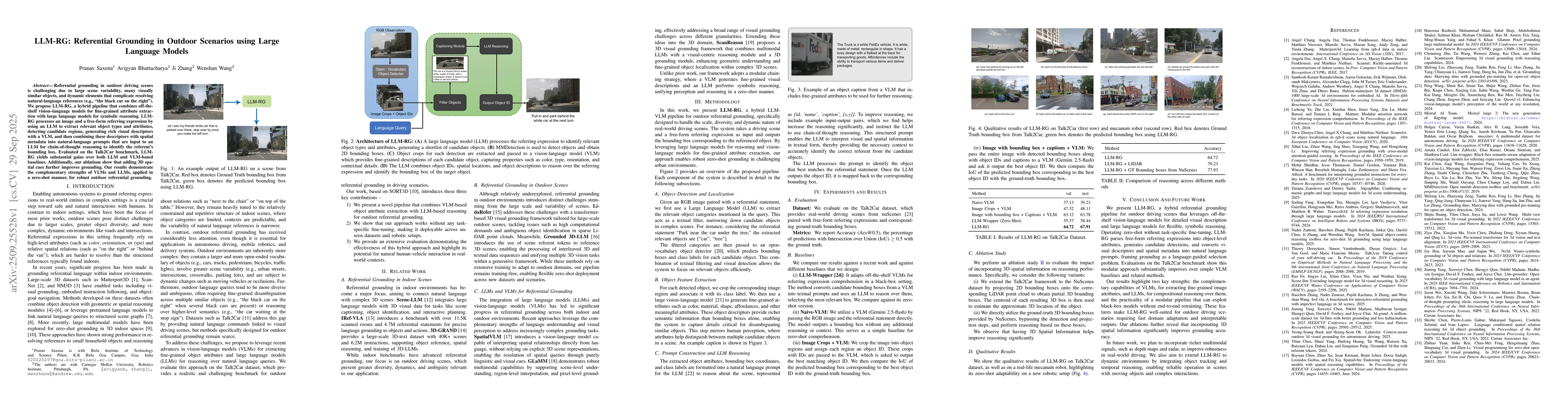 Thumbnail for LLM-RG: Referential Grounding in Outdoor Scenarios using Large Language
  Models