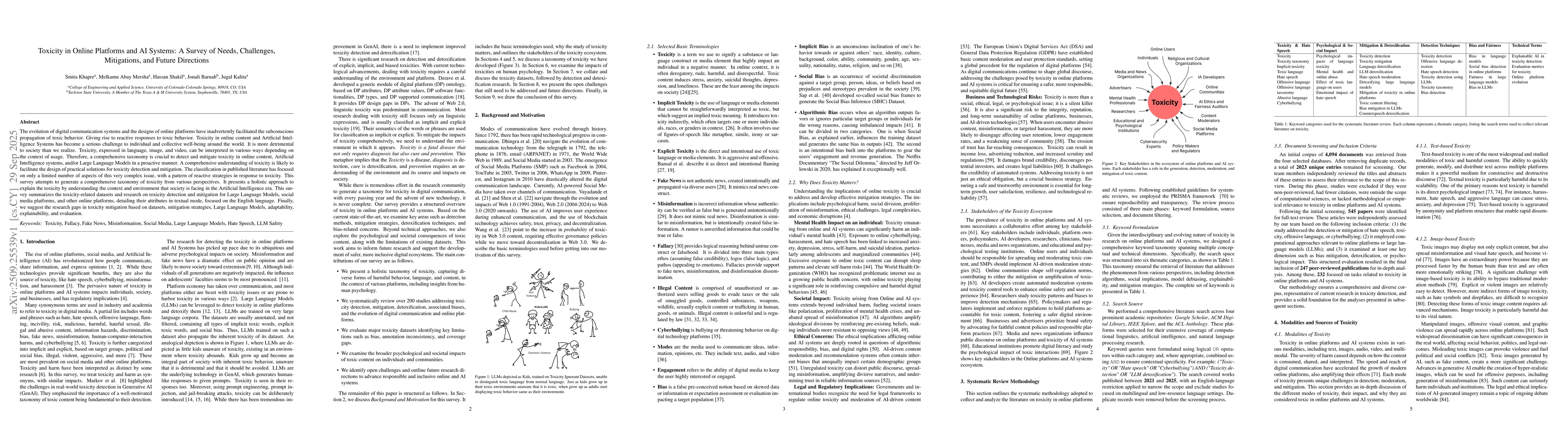 Thumbnail for Toxicity in Online Platforms and AI Systems: A Survey of Needs,
  Challenges, Mitigations, and Future Directions