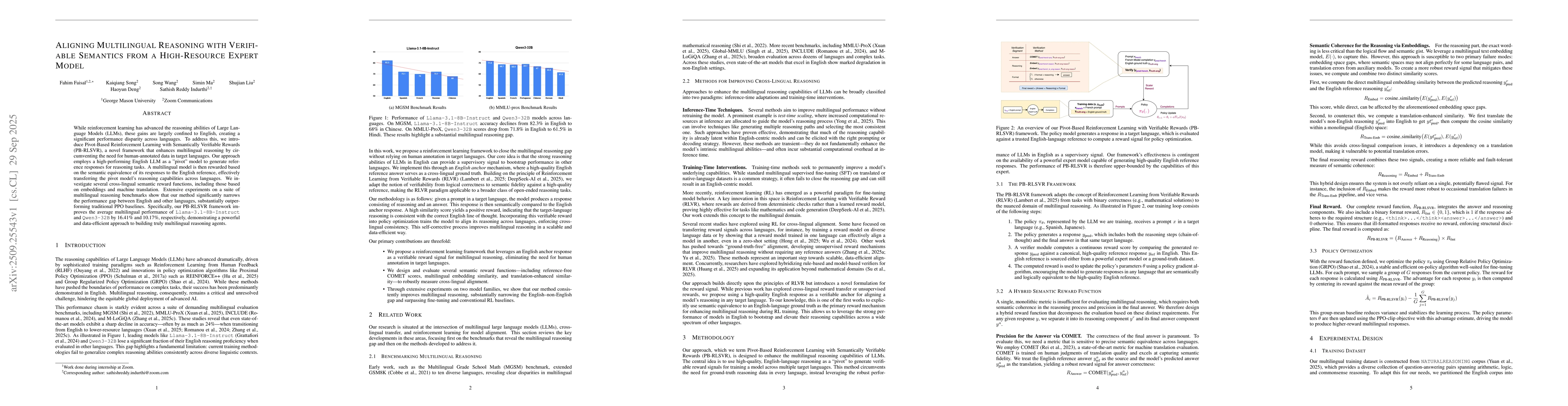 Thumbnail for Aligning Multilingual Reasoning with Verifiable Semantics from a
  High-Resource Expert Model