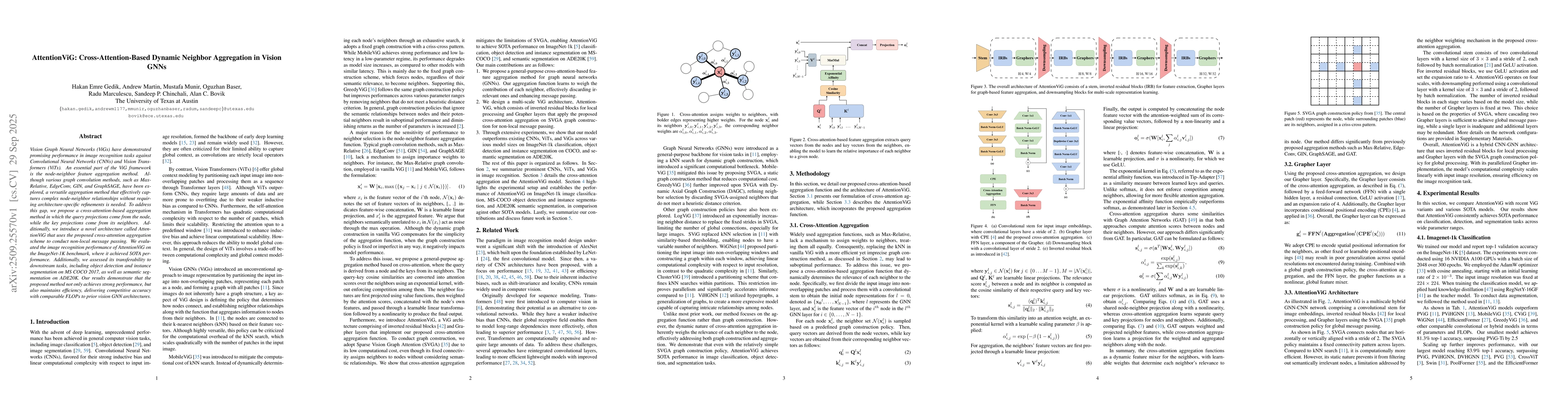 Thumbnail for AttentionViG: Cross-Attention-Based Dynamic Neighbor Aggregation in
  Vision GNNs