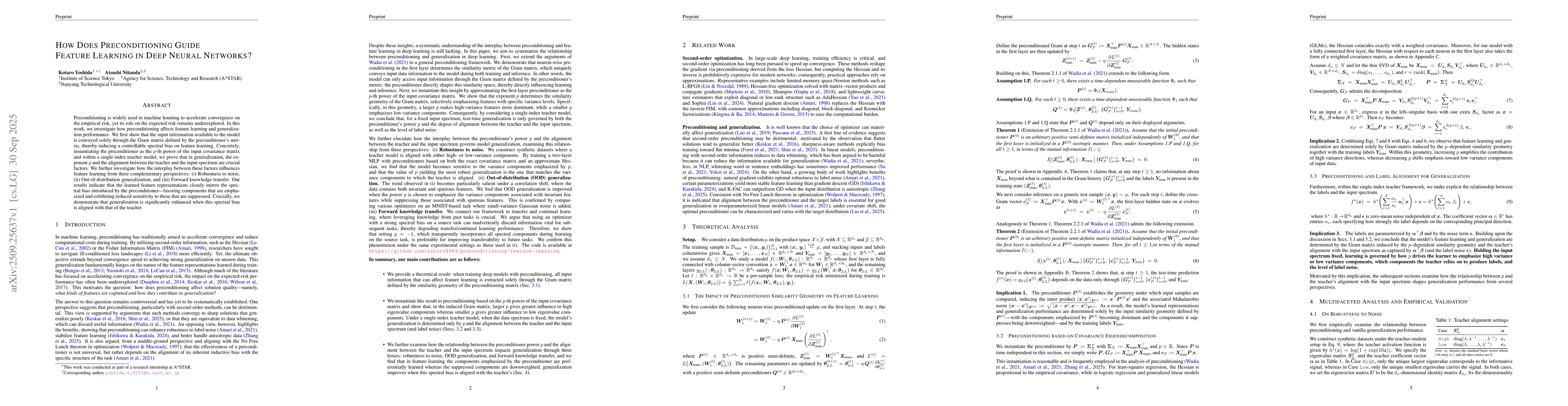 Thumbnail for How Does Preconditioning Guide Feature Learning in Deep Neural Networks?