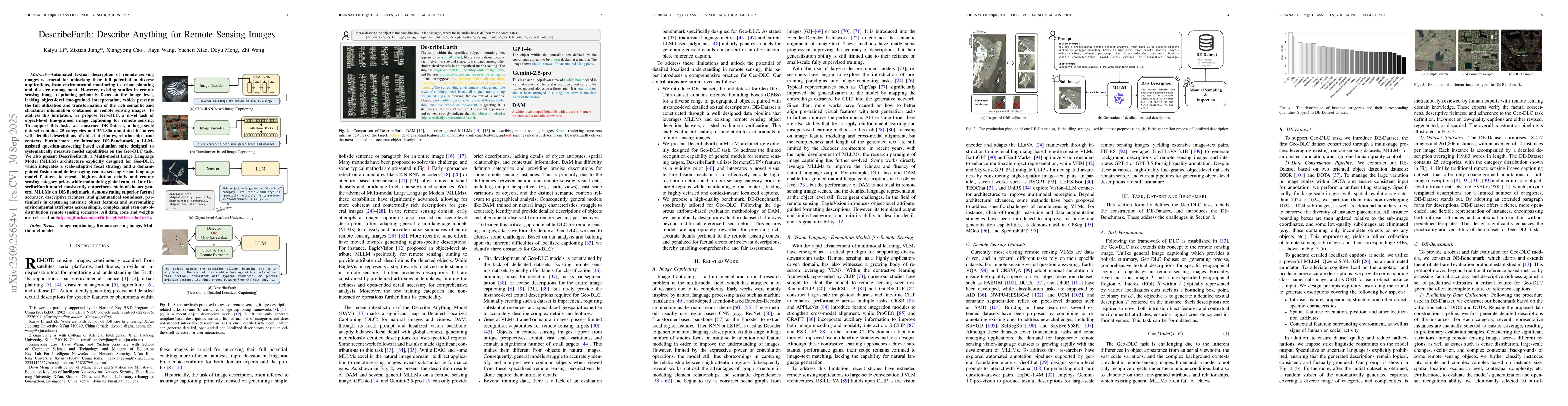 Thumbnail for DescribeEarth: Describe Anything for Remote Sensing Images