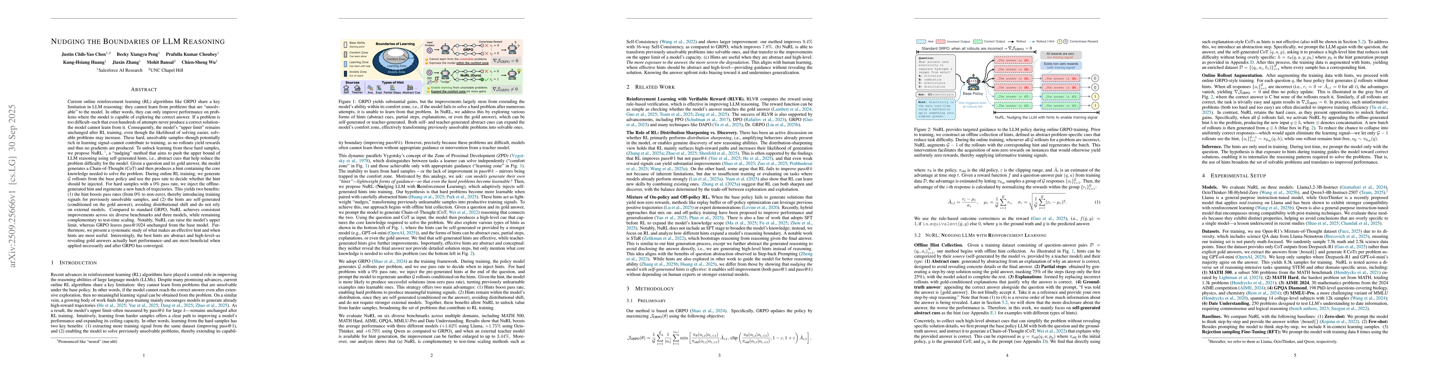 Thumbnail for Nudging the Boundaries of LLM Reasoning