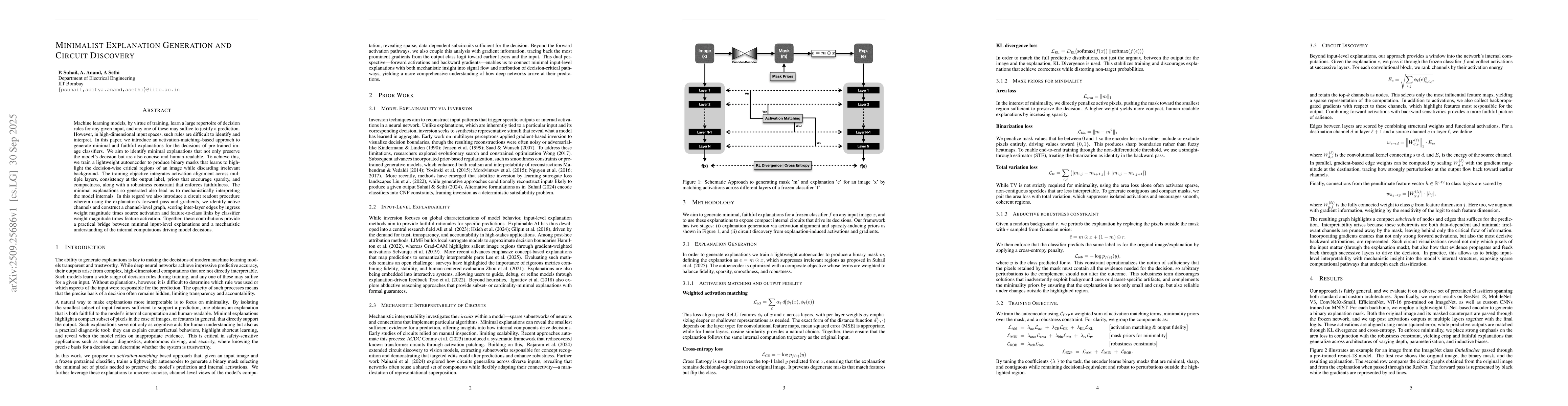Thumbnail for Minimalist Explanation Generation and Circuit Discovery