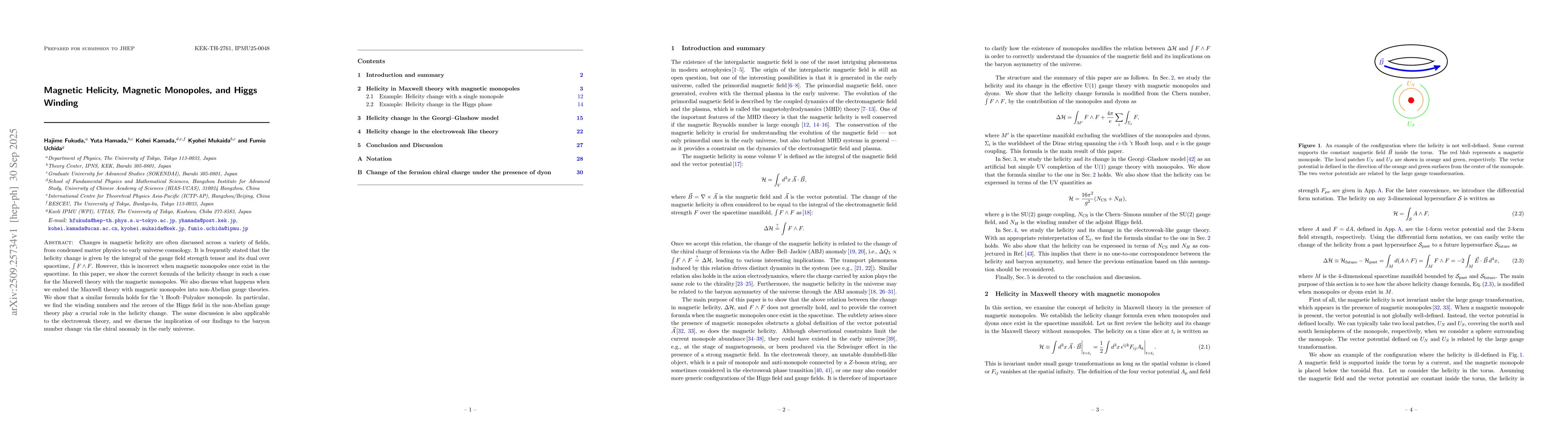 Thumbnail for Magnetic Helicity, Magnetic Monopoles, and Higgs Winding