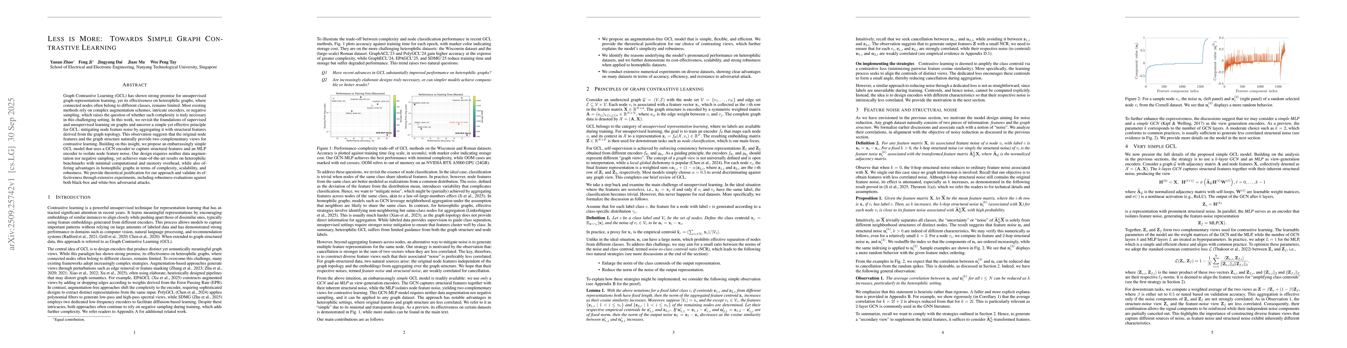 Thumbnail for Less is More: Towards Simple Graph Contrastive Learning