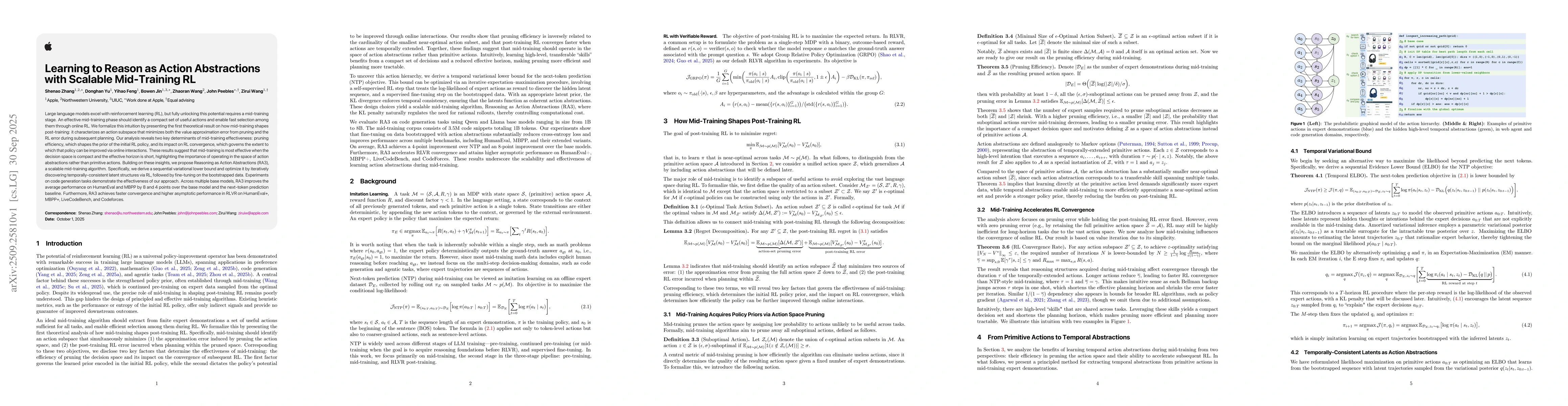 Thumbnail for Learning to Reason as Action Abstractions with Scalable Mid-Training RL
