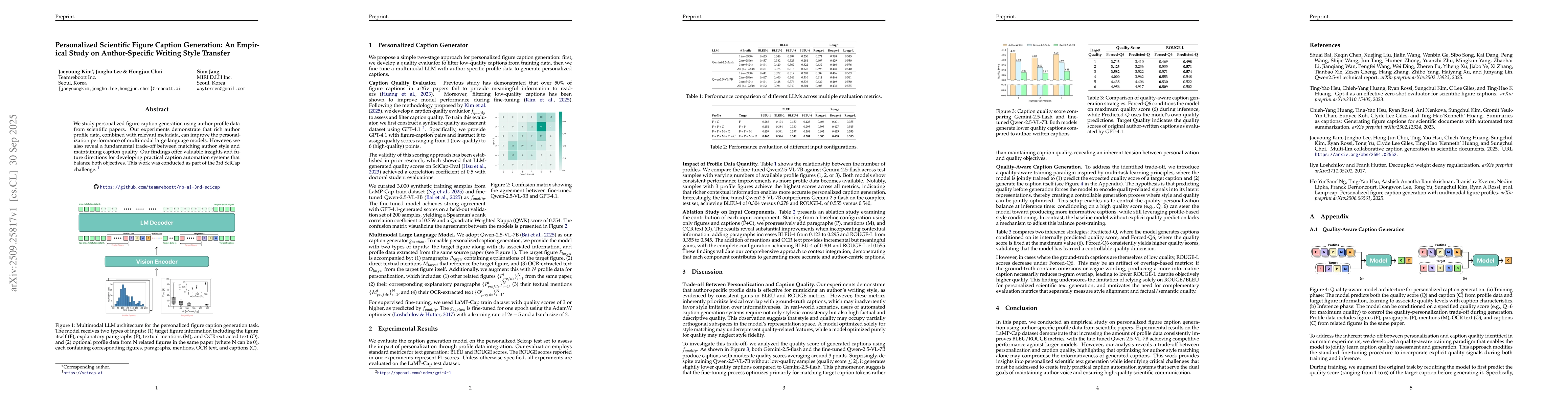Thumbnail for Personalized Scientific Figure Caption Generation: An Empirical Study on
  Author-Specific Writing Style Transfer