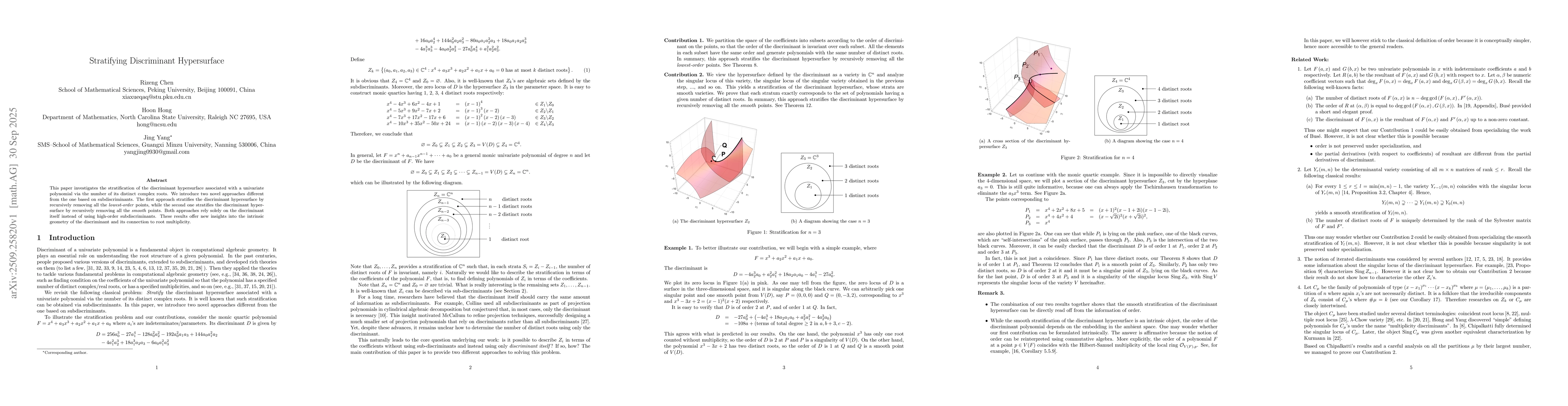 Thumbnail for Stratifying Discriminant Hypersurface