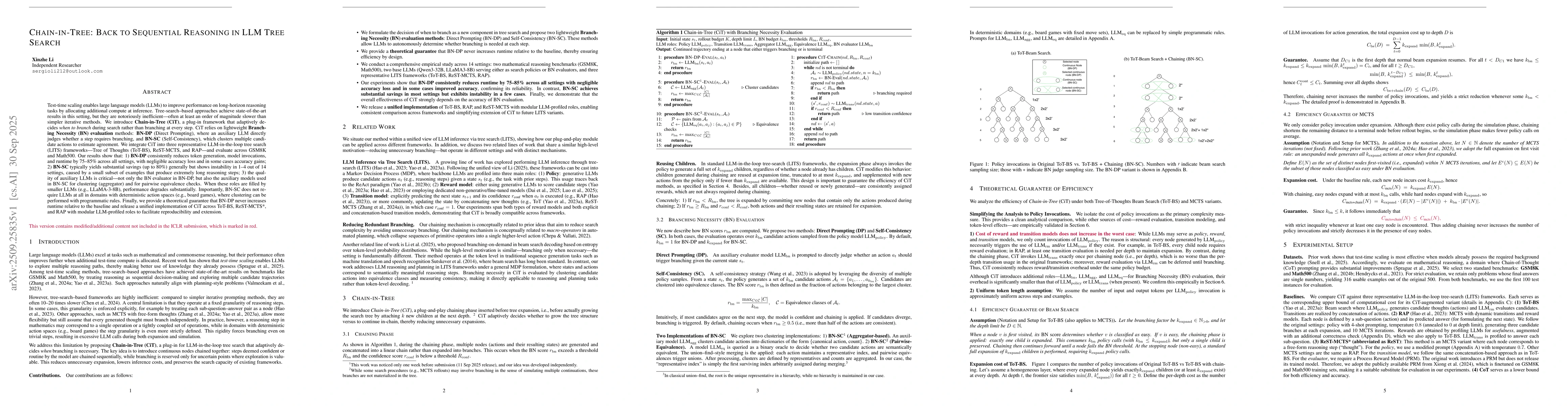 Thumbnail for Chain-in-Tree: Back to Sequential Reasoning in LLM Tree Search