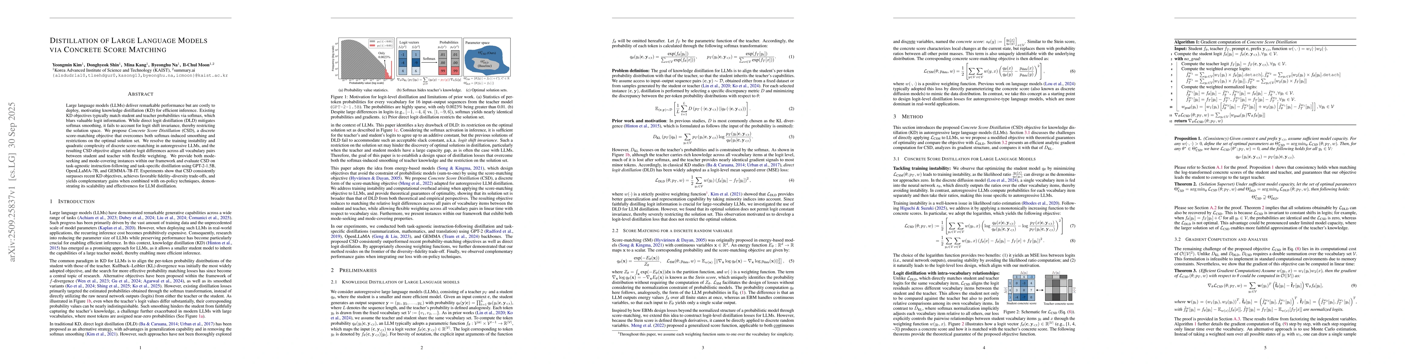 Thumbnail for Distillation of Large Language Models via Concrete Score Matching