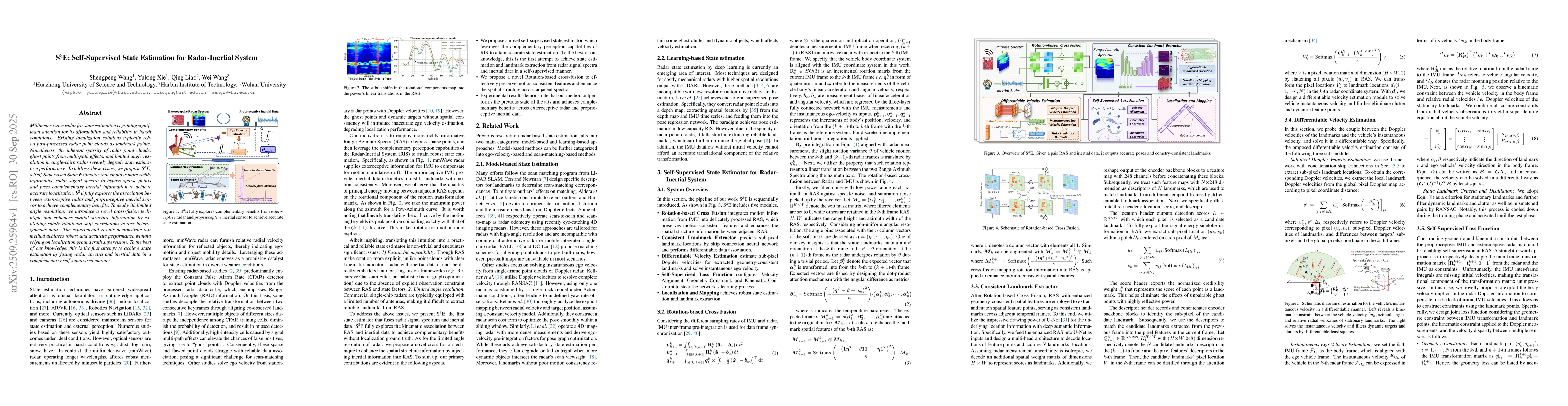Thumbnail for S$^3$E: Self-Supervised State Estimation for Radar-Inertial System