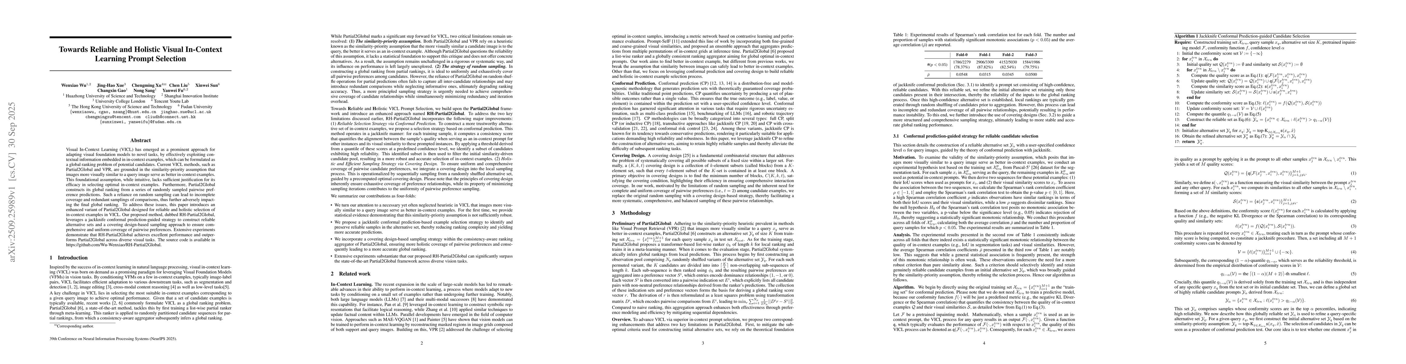 Thumbnail for Towards Reliable and Holistic Visual In-Context Learning Prompt
  Selection
