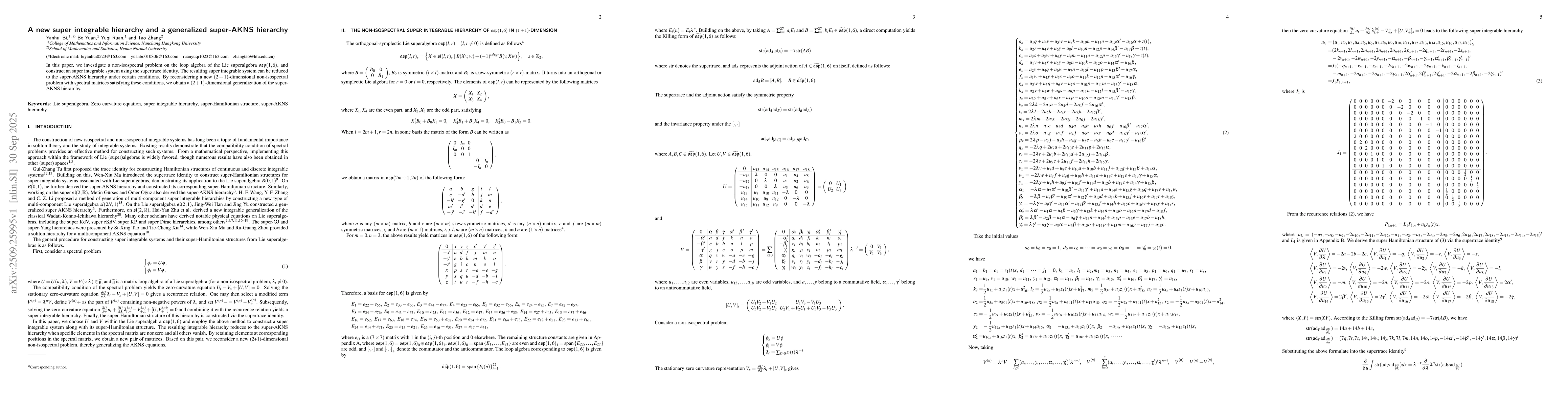 Thumbnail for A new super integrable hierarchy and a generalized super-AKNS hierarchy