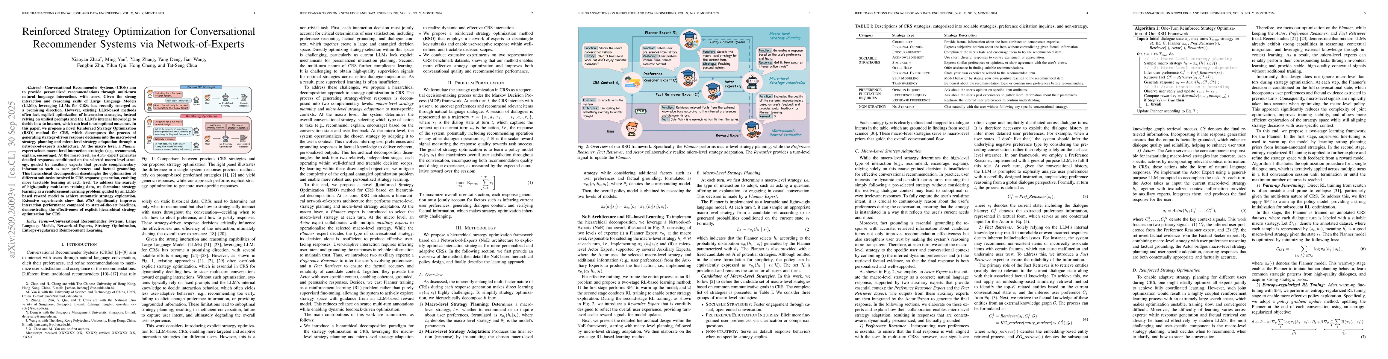 Thumbnail for Reinforced Strategy Optimization for Conversational Recommender Systems
  via Network-of-Experts