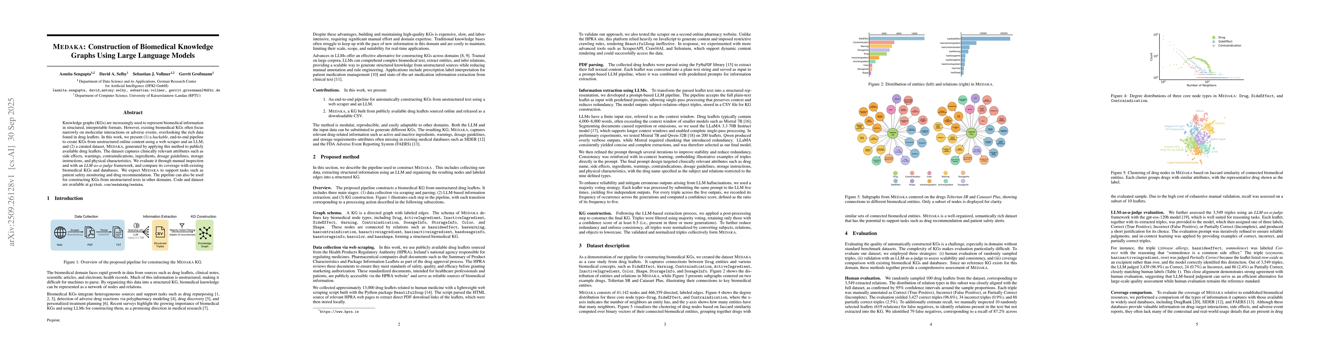 Thumbnail for MEDAKA: Construction of Biomedical Knowledge Graphs Using Large Language
  Models
