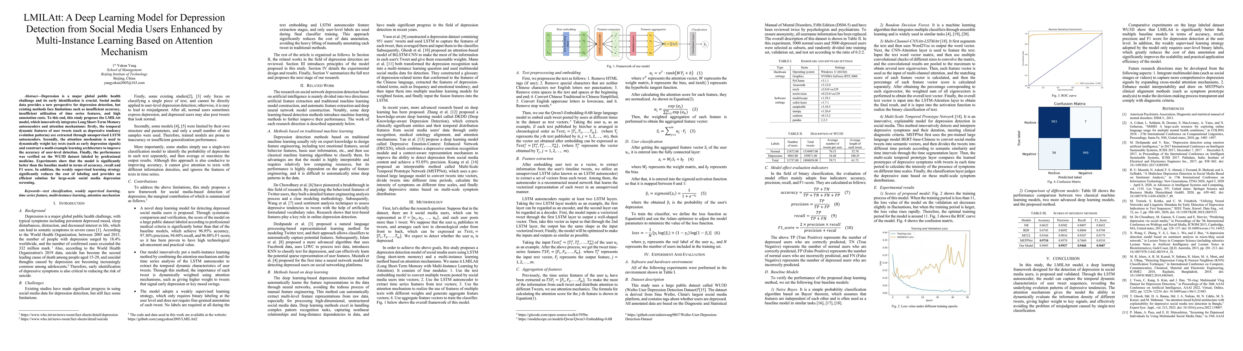 Thumbnail for LMILAtt: A Deep Learning Model for Depression Detection from Social
  Media Users Enhanced by Multi-Instance Learning Based on Attention Mechanism
