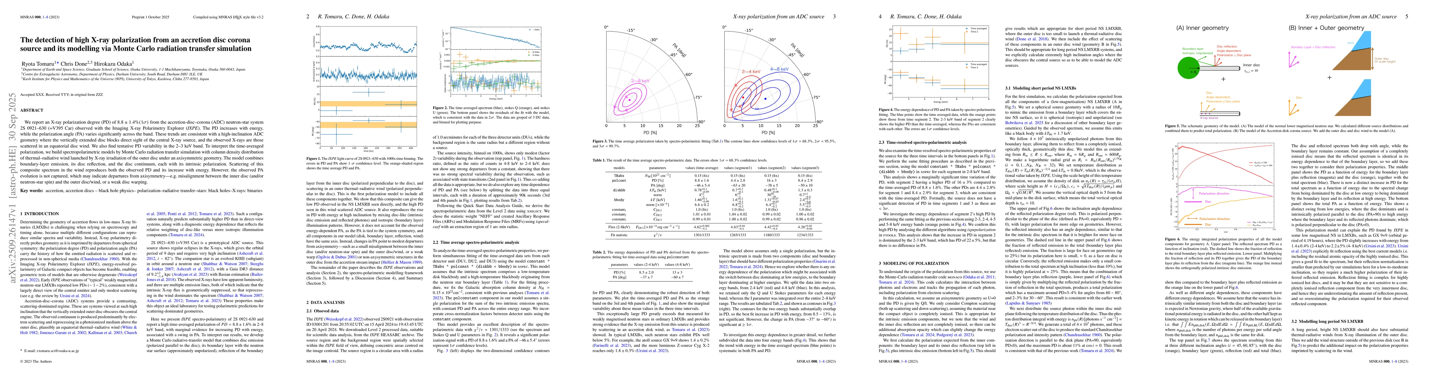 Thumbnail for The detection of high X-ray polarization from an accretion disc corona
  source and its modelling via Monte Carlo radiation transfer simulation