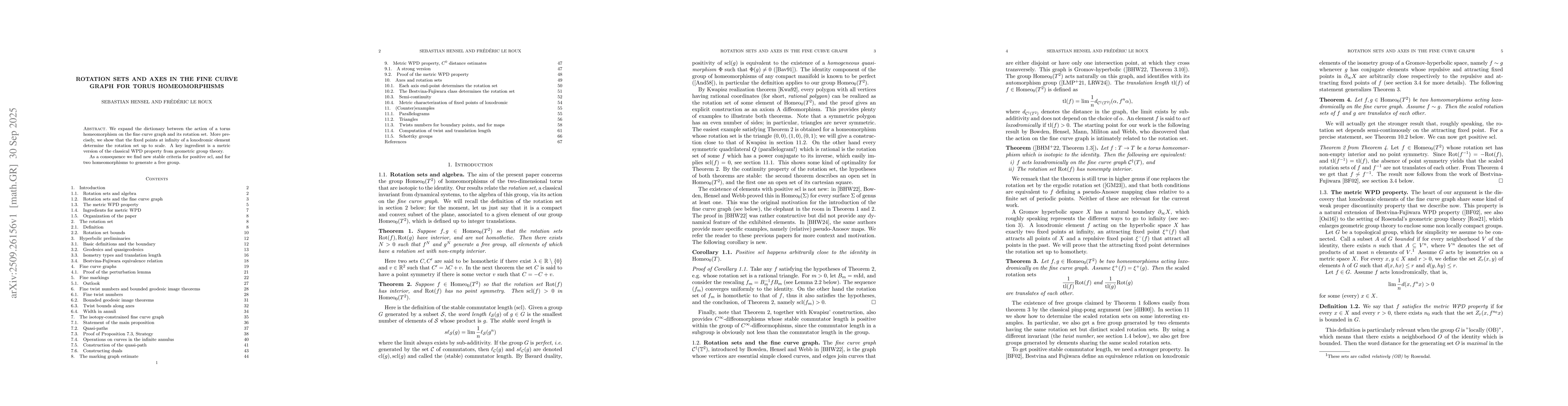 Thumbnail for Rotation sets and axes in the fine curve graph for torus homeomorphisms
