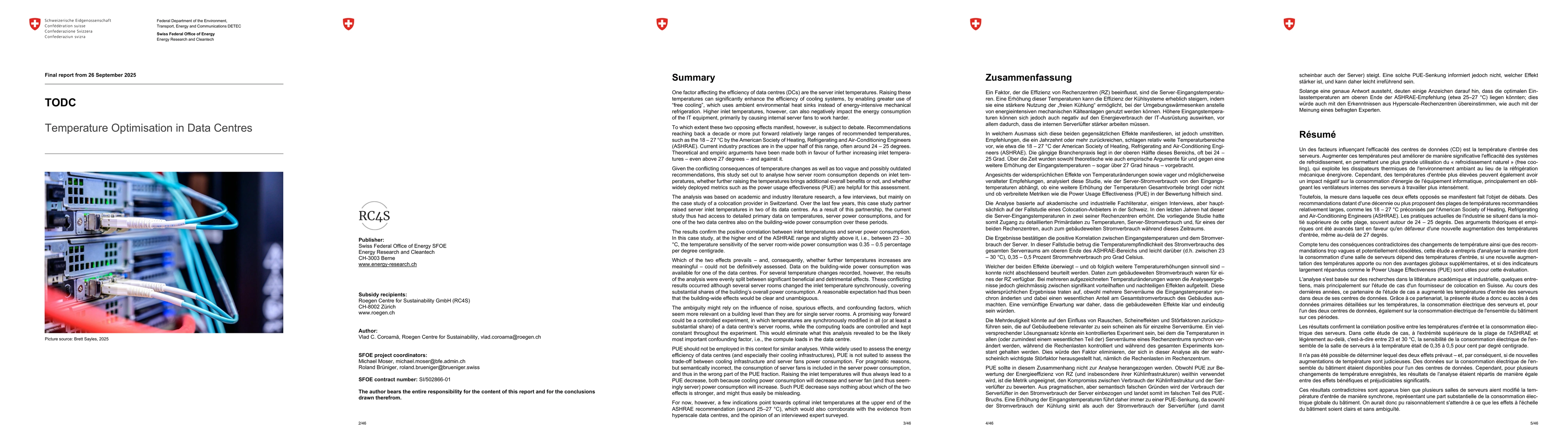 Thumbnail for Temperature Optimisation in Data Centres