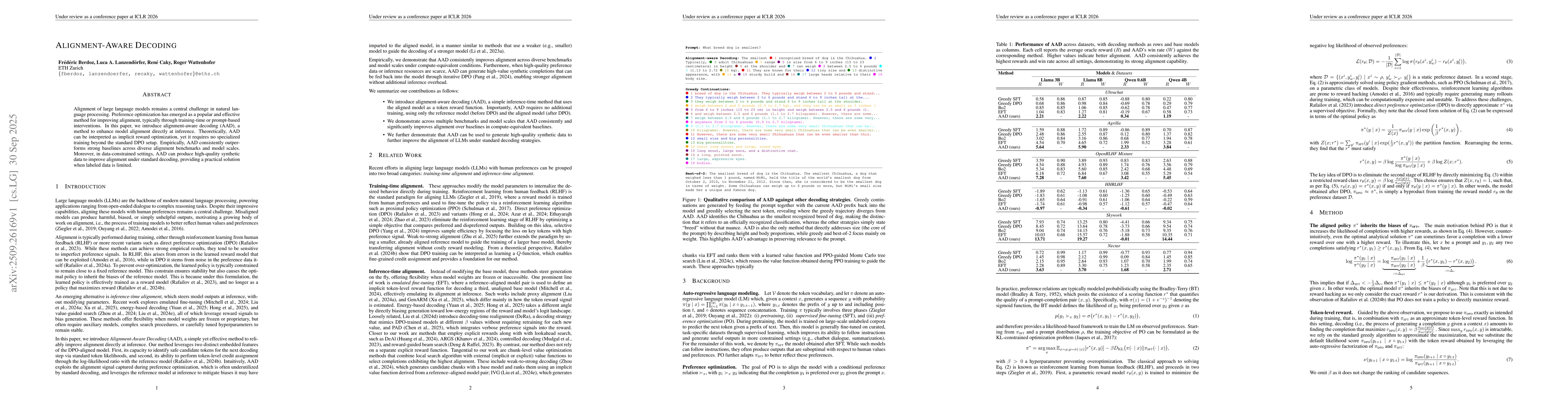 Thumbnail for Alignment-Aware Decoding