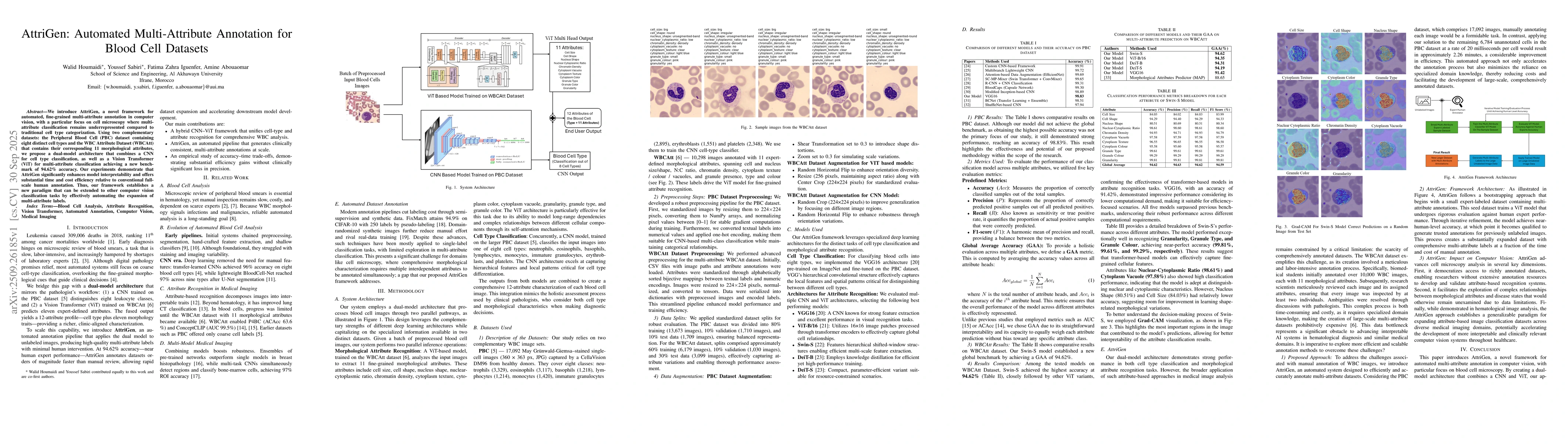 Thumbnail for AttriGen: Automated Multi-Attribute Annotation for Blood Cell Datasets