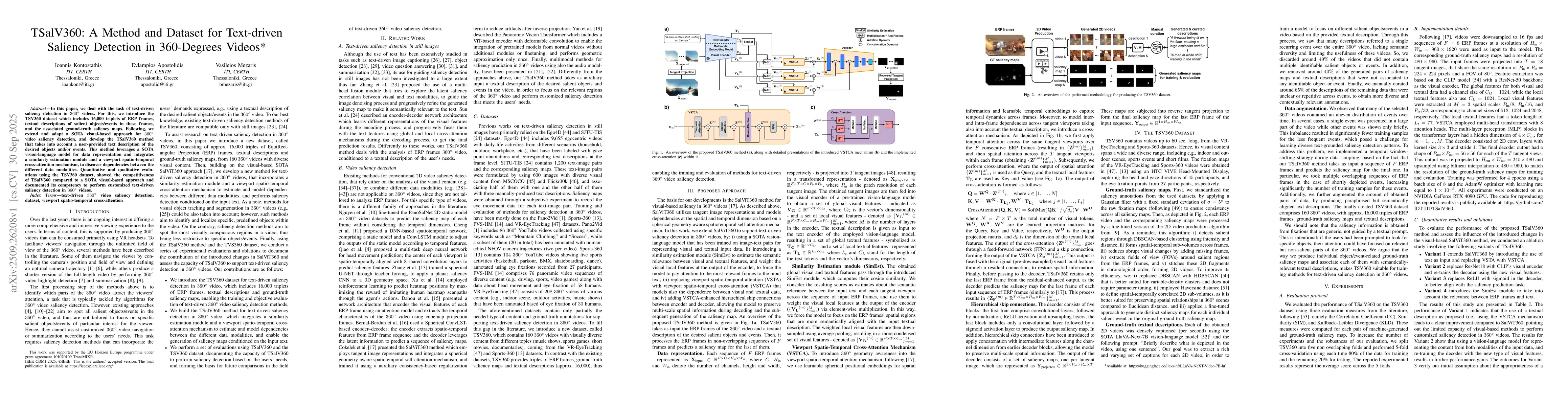 Thumbnail for TSalV360: A Method and Dataset for Text-driven Saliency Detection in
  360-Degrees Videos