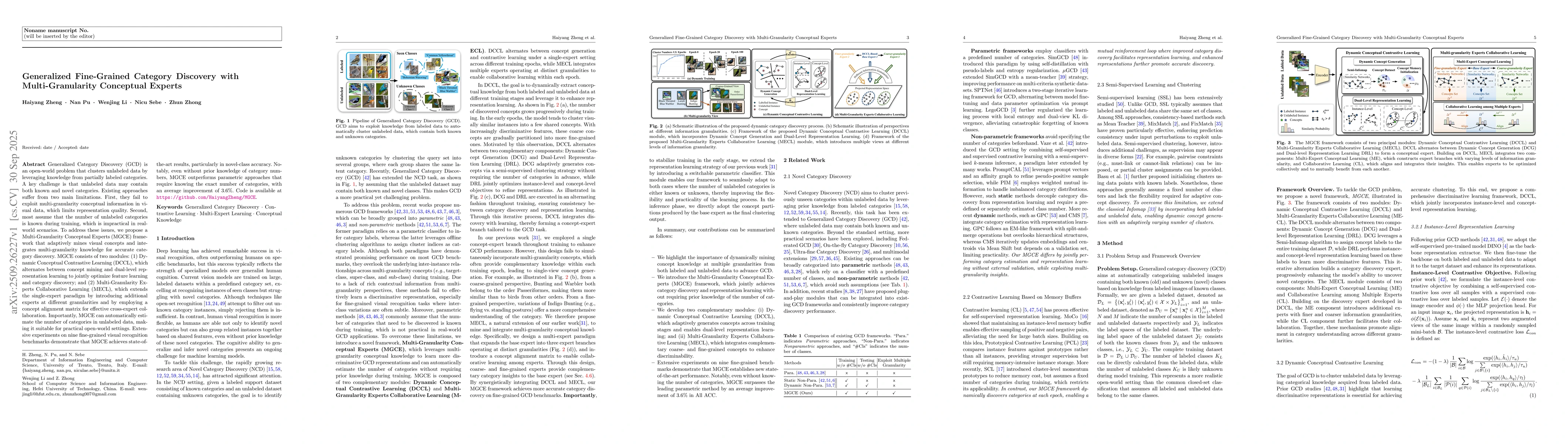 Thumbnail for Generalized Fine-Grained Category Discovery with Multi-Granularity
  Conceptual Experts