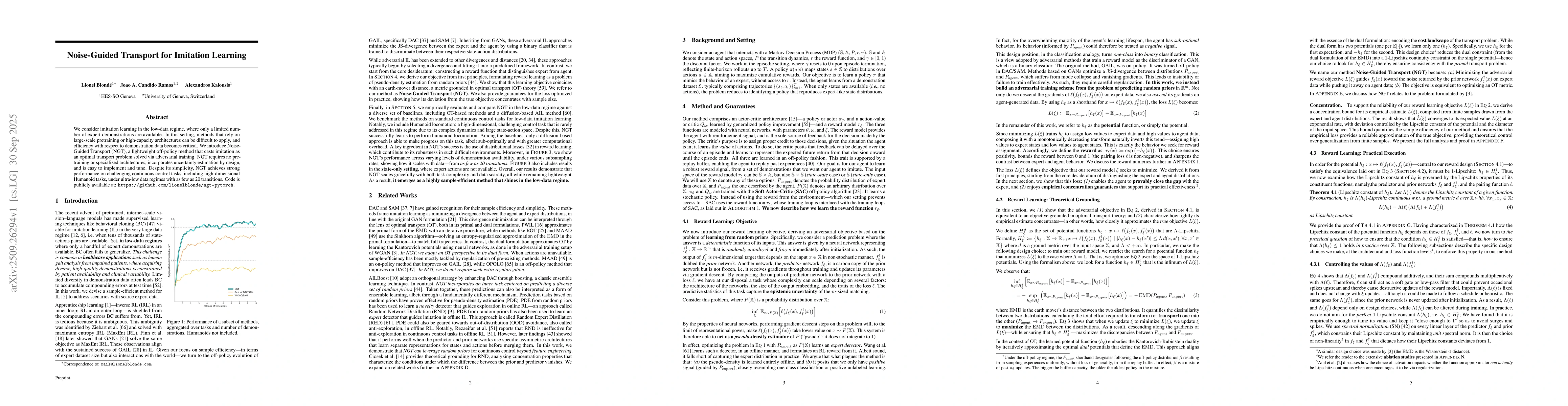Thumbnail for Noise-Guided Transport for Imitation Learning