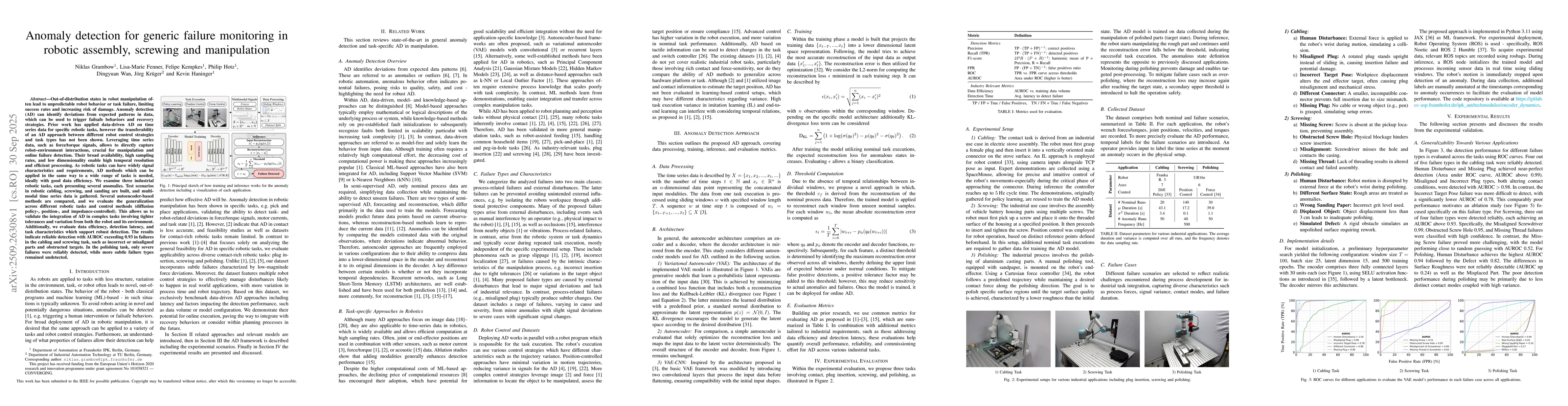 Thumbnail for Anomaly detection for generic failure monitoring in robotic assembly,
  screwing and manipulation