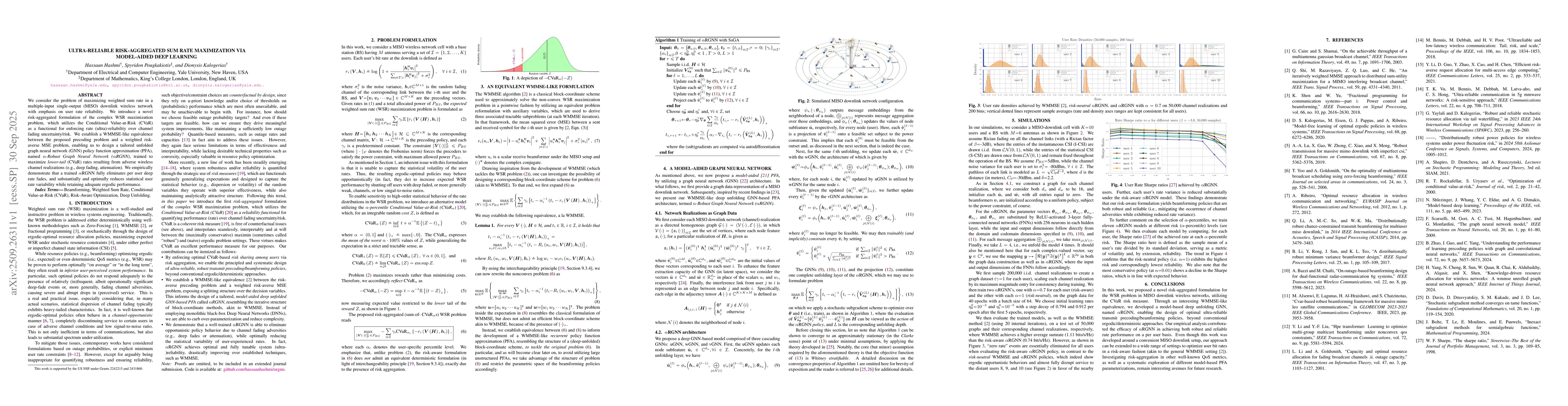 Thumbnail for Ultra-Reliable Risk-Aggregated Sum Rate Maximization via Model-Aided
  Deep Learning