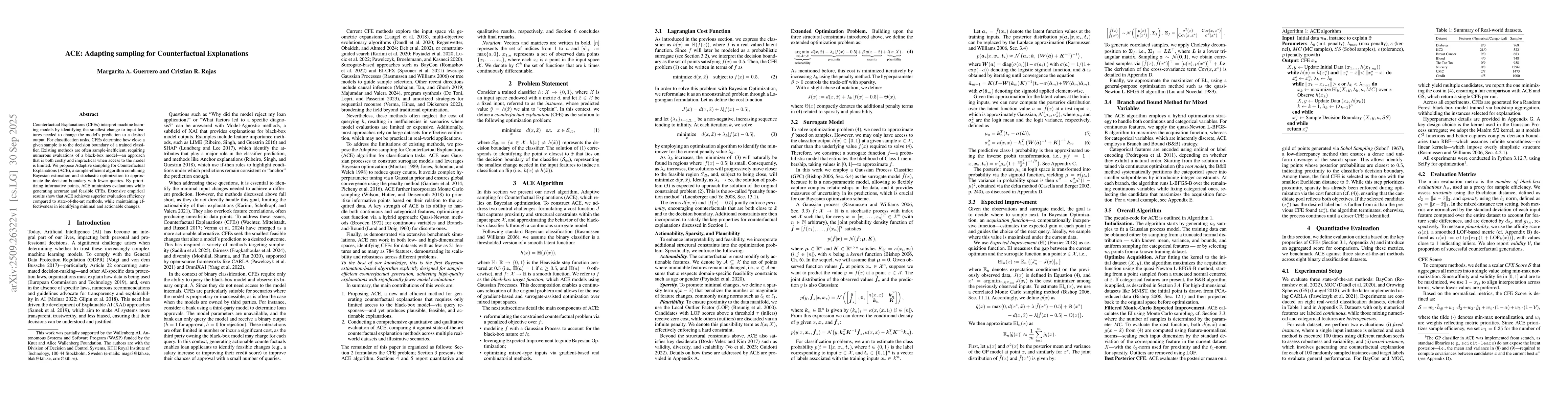 Thumbnail for ACE: Adapting sampling for Counterfactual Explanations